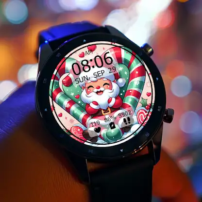 KeyWF52 Santa Claus Watch Face screenshot 2