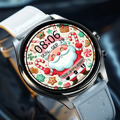 KeyWF52 Santa Claus Watch Face screenshot 8