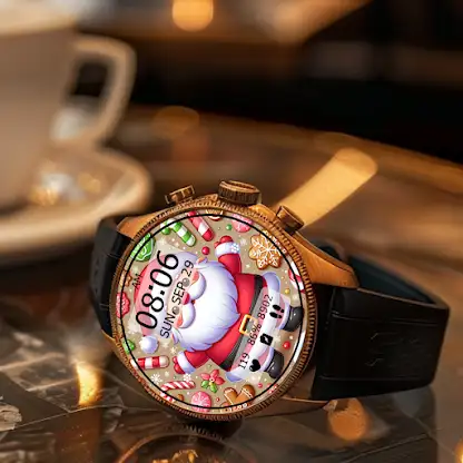 KeyWF52 Santa Claus Watch Face screenshot 4