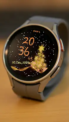 Xmas snow Animated watch face screenshot 3