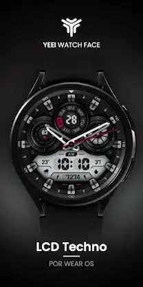 LCD Techno: Watch Face screenshot 1
