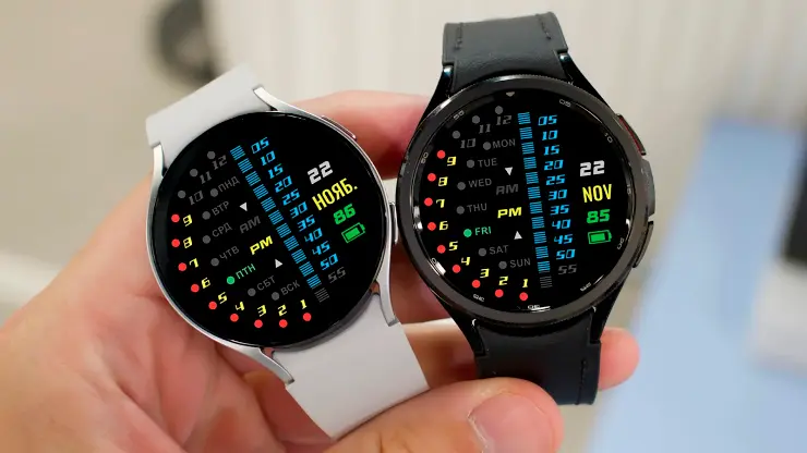 Futuristic LED watch screenshot 1