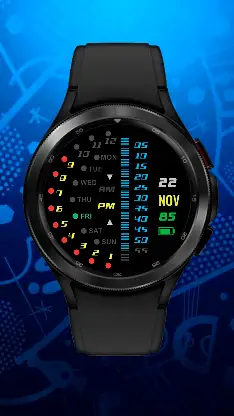 Futuristic LED watch screenshot 5