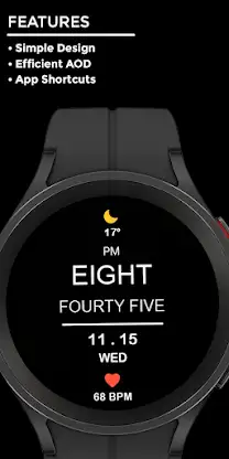 Letter Night - watch face screenshot 2