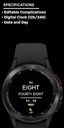 Letter Night - watch face screenshot 4