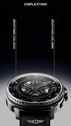 Car Alloy Wheel Watch Face 073 screenshot 4