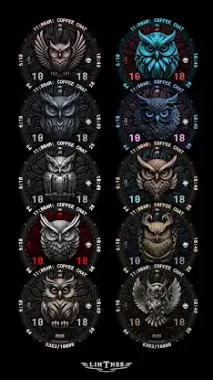 Owl Watch Face 111 screenshot 2