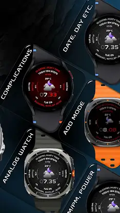 Haze Futuristic Watch Face 157 screenshot 2