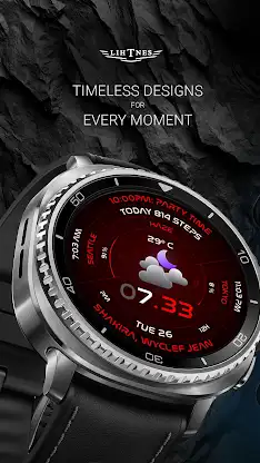 Haze Futuristic Watch Face 157 screenshot 1