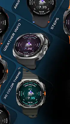 Haze Futuristic Watch Face 157 screenshot 3