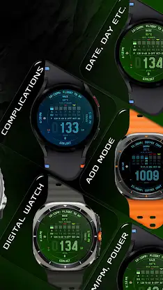 Week Track Watch Face 187 screenshot 3