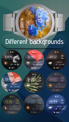Digital Watchface Liquid glass screenshot 3