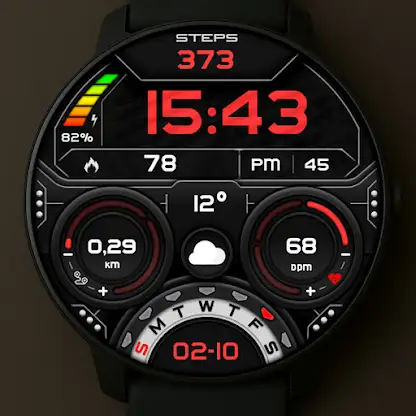 Digital Terkan Watch Face screenshot 2