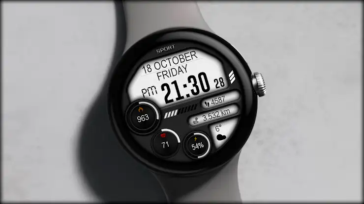 Digital Savogi Watch Face screenshot 1