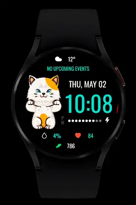 Lucky Cat Digital Watch Face screenshot 7