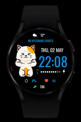 Lucky Cat Digital Watch Face screenshot 6