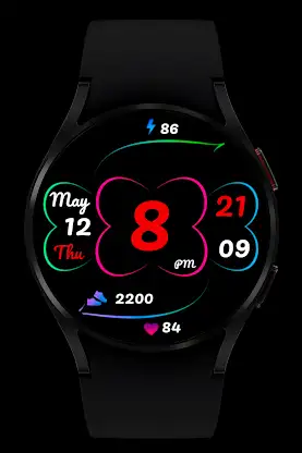 Flower Love Watch Face Wear OS screenshot 2
