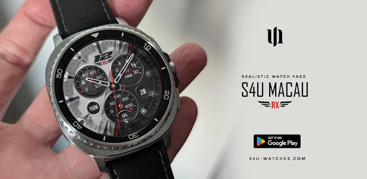 S4U Macau RX Racing Watch face — Android app banner