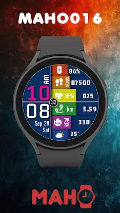 MAHO016 Wear OS Watch Face screenshot 1