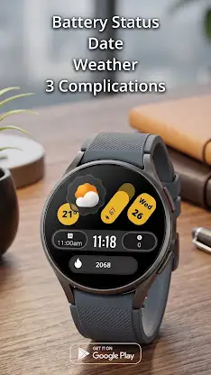 Watch face Material 1 screenshot 2