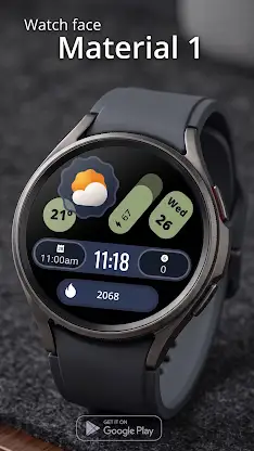 Watch face Material 1 screenshot 1