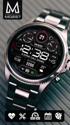 MD237 Digital watch face screenshot 1