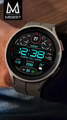 MD237 Digital watch face screenshot 2
