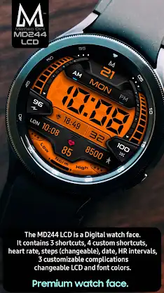 MD244 LCD Digital watch face screenshot 3