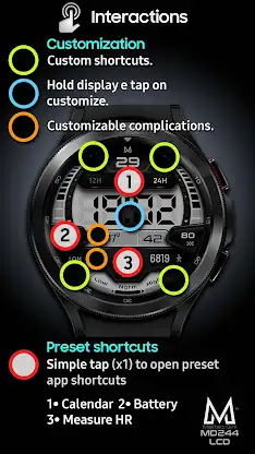 MD244 LCD Digital watch face screenshot 7