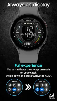 MD273 Digital watch face screenshot 6