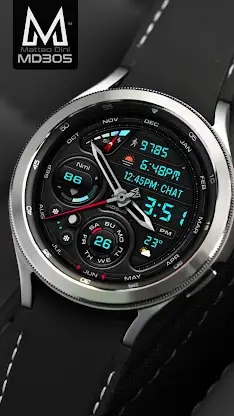 MD305 Analog watch face screenshot 4
