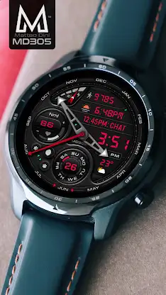 MD305 Analog watch face screenshot 5