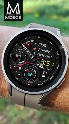 MD305 Analog watch face screenshot 3