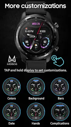 MD306 Minimal watch face screenshot 7