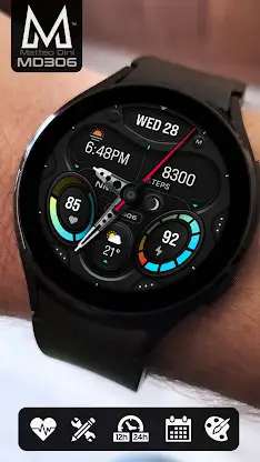 MD306 Minimal watch face screenshot 1