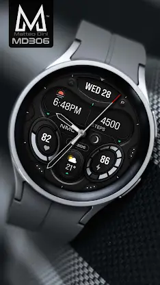 MD306 Minimal watch face screenshot 2