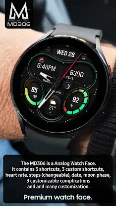MD306 Minimal watch face screenshot 3