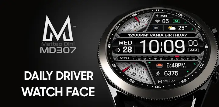 MD307 Digital watch face — Android app banner