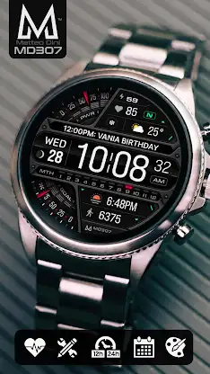 MD307 Digital watch face screenshot 1