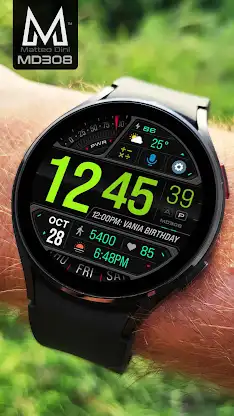 MD308 Digital watch face screenshot 5