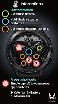MD311 Analog watch face screenshot 7