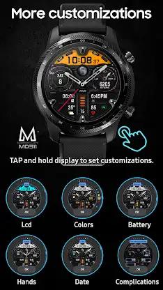 MD311 Analog watch face screenshot 6