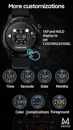 MD313 Digital Watch Face screenshot 5