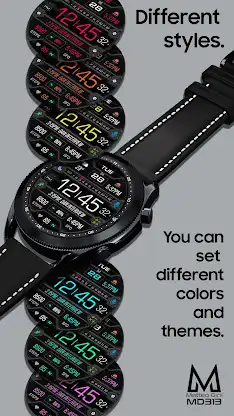 MD313 Digital Watch Face screenshot 3