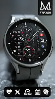 MD315 Analog Watch Face screenshot 1