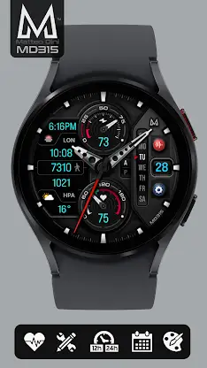 MD315 Analog Watch Face screenshot 2