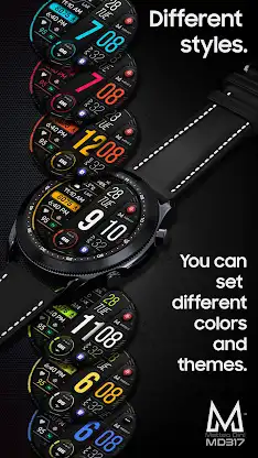 MD317 Digital Watch Face screenshot 5