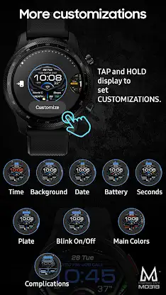 MD318 3D Digital Watch Face screenshot 7