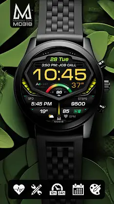 MD318 3D Digital Watch Face screenshot 3