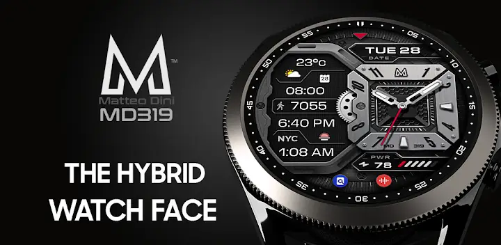 MD319 Hybrid watch face — Android app banner